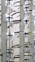 Eyeglasses displaying in an optometrist store video