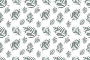 Tropical botanical pattern featuring continuous exotic palm leaves. Vintage-inspired foliage background in format for various creative uses vector
