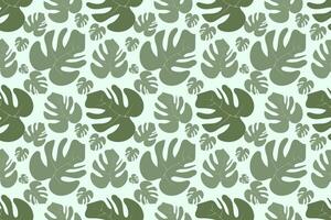 Exotic palm leaf pattern that repeats seamlessly in , perfect for vintage-style tropical backgrounds and botanical illustrations vector