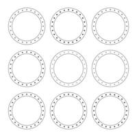 Printable circle labels for a circle template vector
