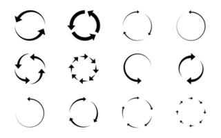 A set of arrows that are moving in different directions vector