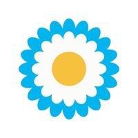 Daisy Circle Flower Frame Design vector