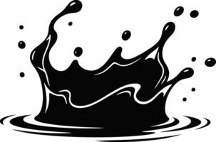 Abstract liquid splash graphic design element vector