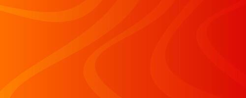 Modern orange gradient with wave lines. Header banner. Bright geometric abstract presentation backdrops. illustration vector