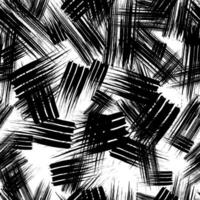 Seamless with dark hand drawn smear on white background. Abstract grunge texture. vector