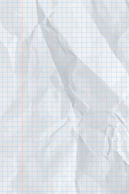 White clean crumpled paper background. crumpled checkered empty paper template for posters and banners. illustration