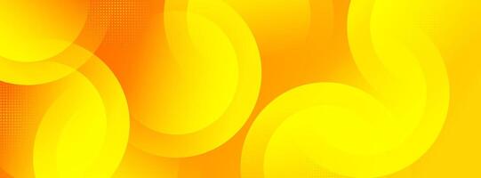 Minimalist banner background, orange and yellow gradations,circle shape,modern background, memphis, bright colorful, eps 10 vector