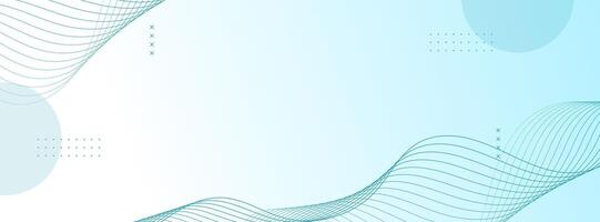 Blue and white gradations,banner background, simple design,wave line abstract memphis, illustration. vector