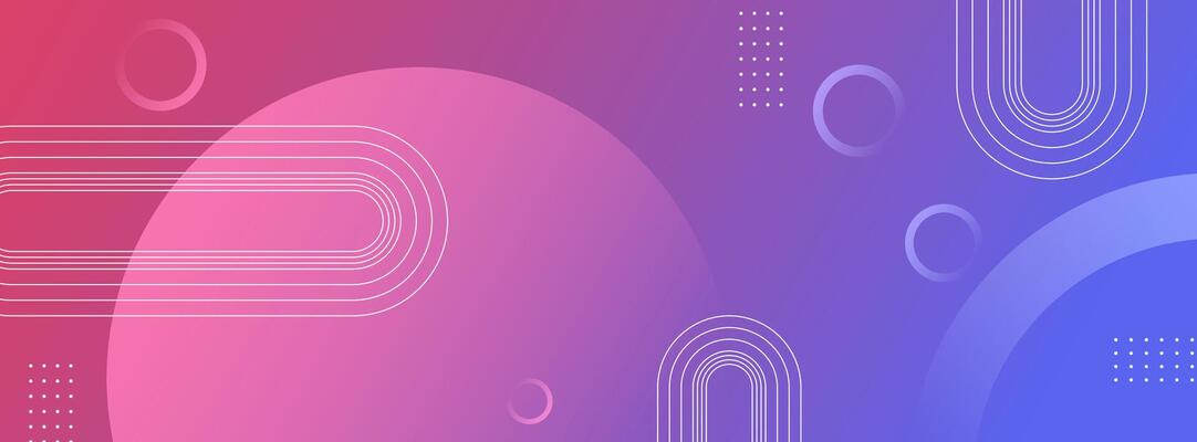 Geometric banner background, blue and red gradations, abstract style, modern,abstract memphis, colorful, illustration.