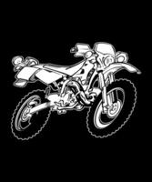 motocross side view vector