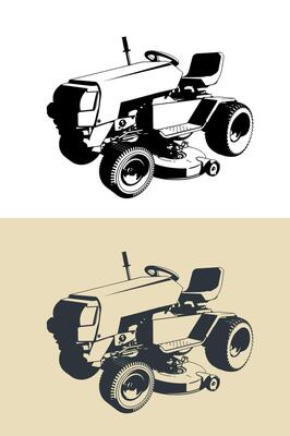 Mini tractor lawn mower