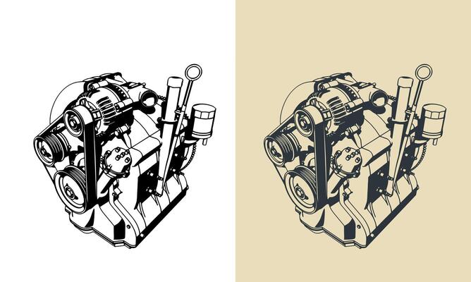 Wankel rotary engine illustration