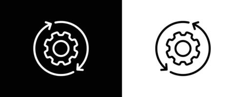 Boost Efficiency Manufacturing Process Symbol. Simple Illustration of Process Automation Icon. vector