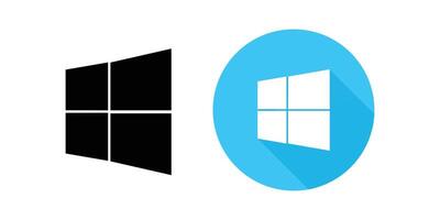 Windows Logo. Editorial Windows Icon Used for all Many Purpose. vector