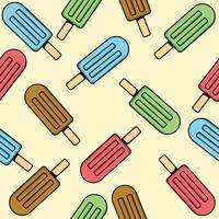 seamless pattern ice cream with flat style, background for summer, suitable for wallpaper or fabric vector