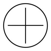 Simple plus sign icon graphic isolated on white background vector