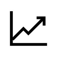 Growth arrow graphic isolated on white background vector