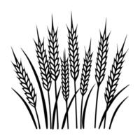 Single wheat icon design isolated on white background vector