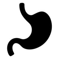 Human stomach icon graphic design element isolated on white background vector