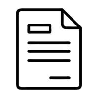 Single document icon silhouette white graphic isolated on white background vector