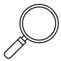 Magnifying glass icon set white graphics isolated on white background vector