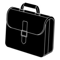 Simple briefcase icon graphic design isolated on white background vector