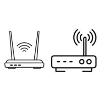 Wifi router icon design isolated on white background vector