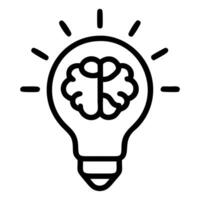 Single idea bulb icon design isolated on white background vector