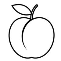 Peach outline graphic isolated on white background vector