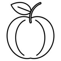 Plumkin outline graphic isolated on white background vector