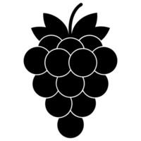 Grape silhouette graphic isolated on white background vector