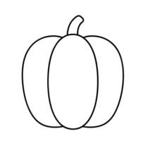Plumkin outline isolated on white background vector
