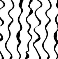 Abstract Black and White Wavy Line Texture vector
