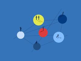 Website, Business Team and Business Activities, People Network vector
