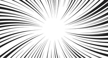 Dynamic Radial Burst of Speed Lines vector