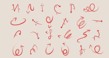 Creative Chalk Arrow Brushes for Kids Fun Sketchy Lines and Directional Doodles for Posters and Patterns vector