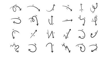 Abstract Hand Drawn Arrows and Ancient Symbols Grunge Pencil Sketches and Chalk Lines for Any Art Project vector