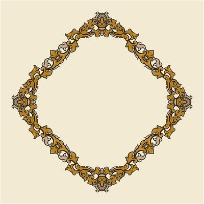 Intricate Gold Ornamental Frame