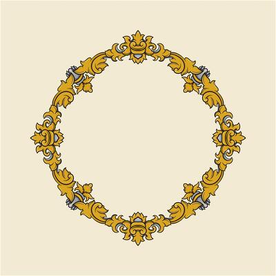 Elegant Gold Ornamental Frame