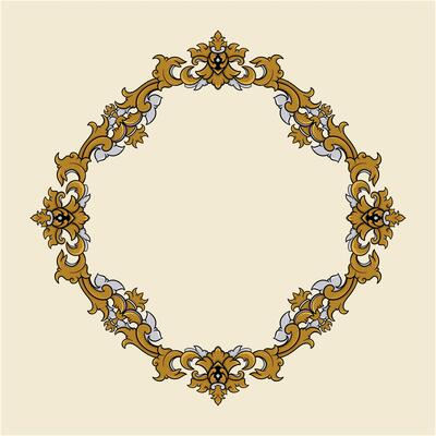 Ornate Gold Frame Border