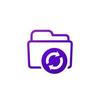 refresh folder icon for apps, web vector