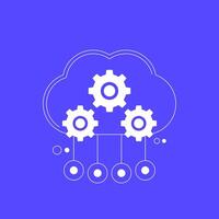cloud computing icon for web, design vector