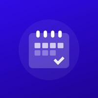 four-day week icon, 4-day workweek vector