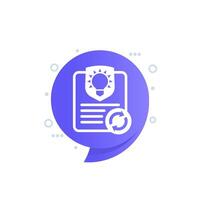 patent renewal icon for web or apps vector