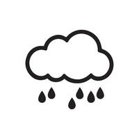 Clouds with Rains Icon for Weather, Nature Designs vector