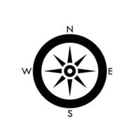 Compass Icon for Navigation on white background vector