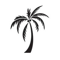 Coconut Tree Icon for Tropical Design Project vector