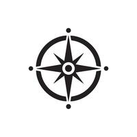 Compass Icon for Navigation and Travel Design vector
