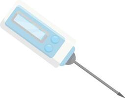 Rectangular Digital Thermometer vector