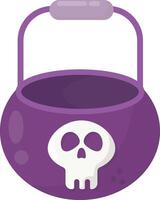 Skull Design Cauldron vector